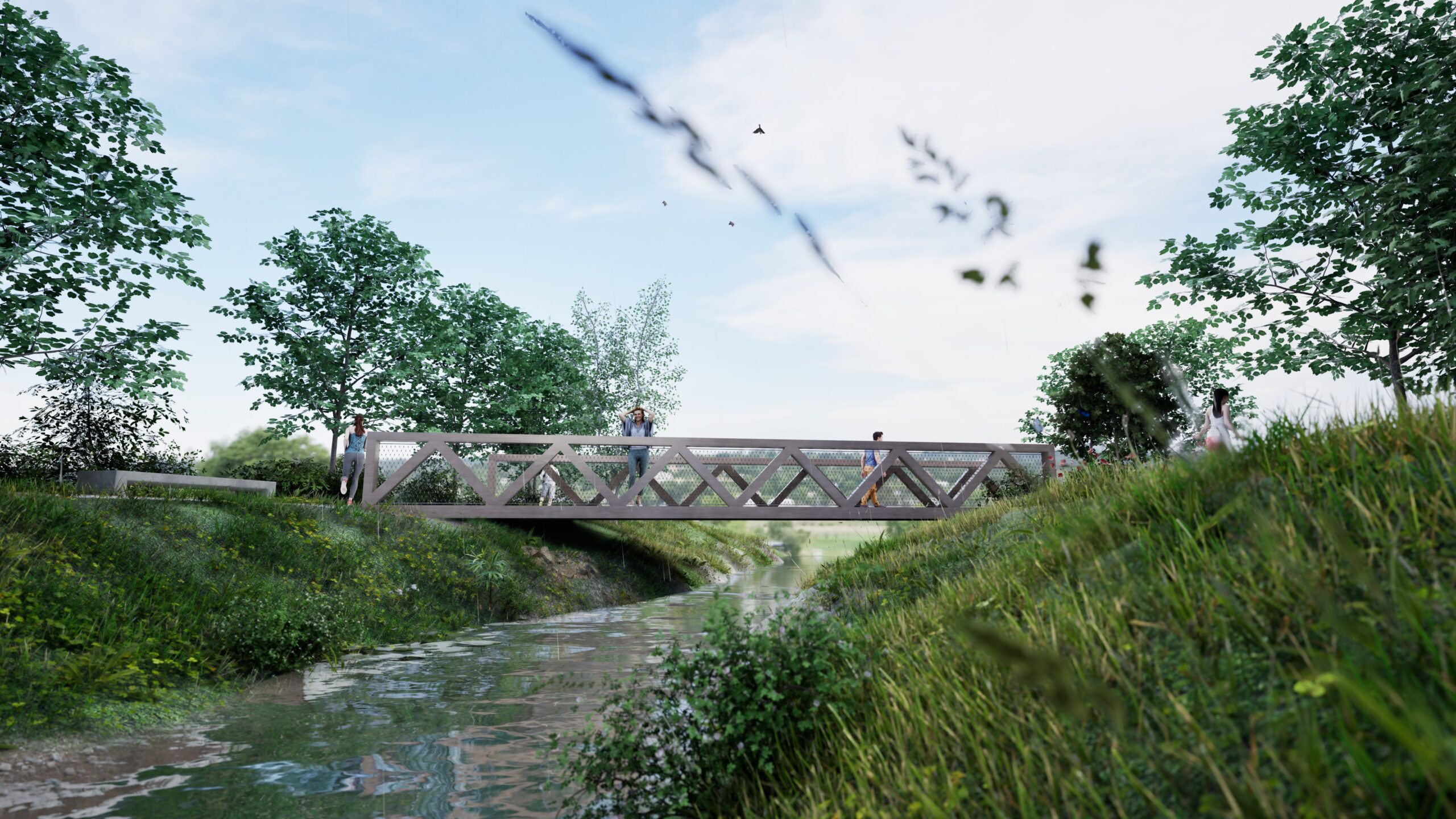 Render Park ob Pekrskem potoku; Avtor renderjev: Bruto, krajinska arhitektura d.o.o.