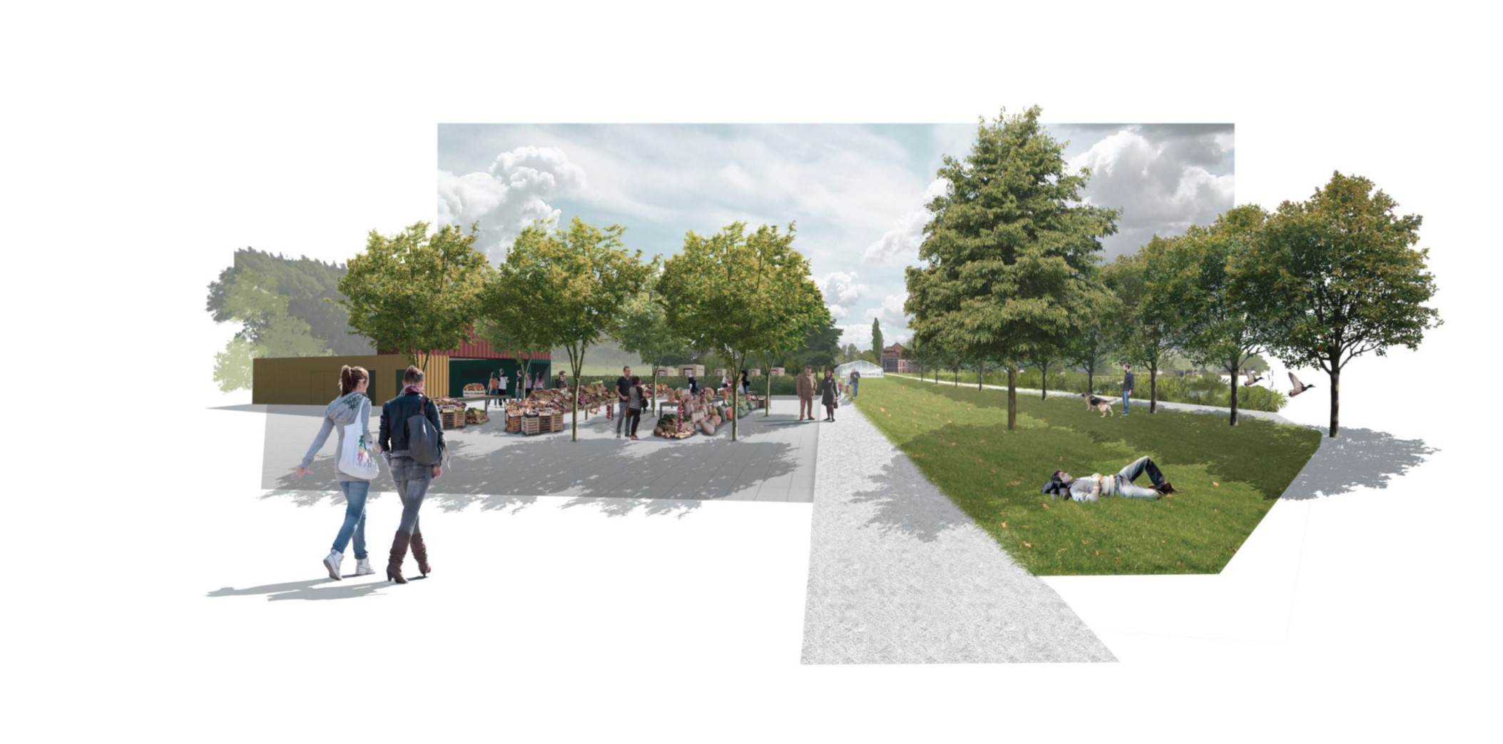 Render Park ob Pekrskem potoku; Avtor renderjev: Bruto, krajinska arhitektura d.o.o.