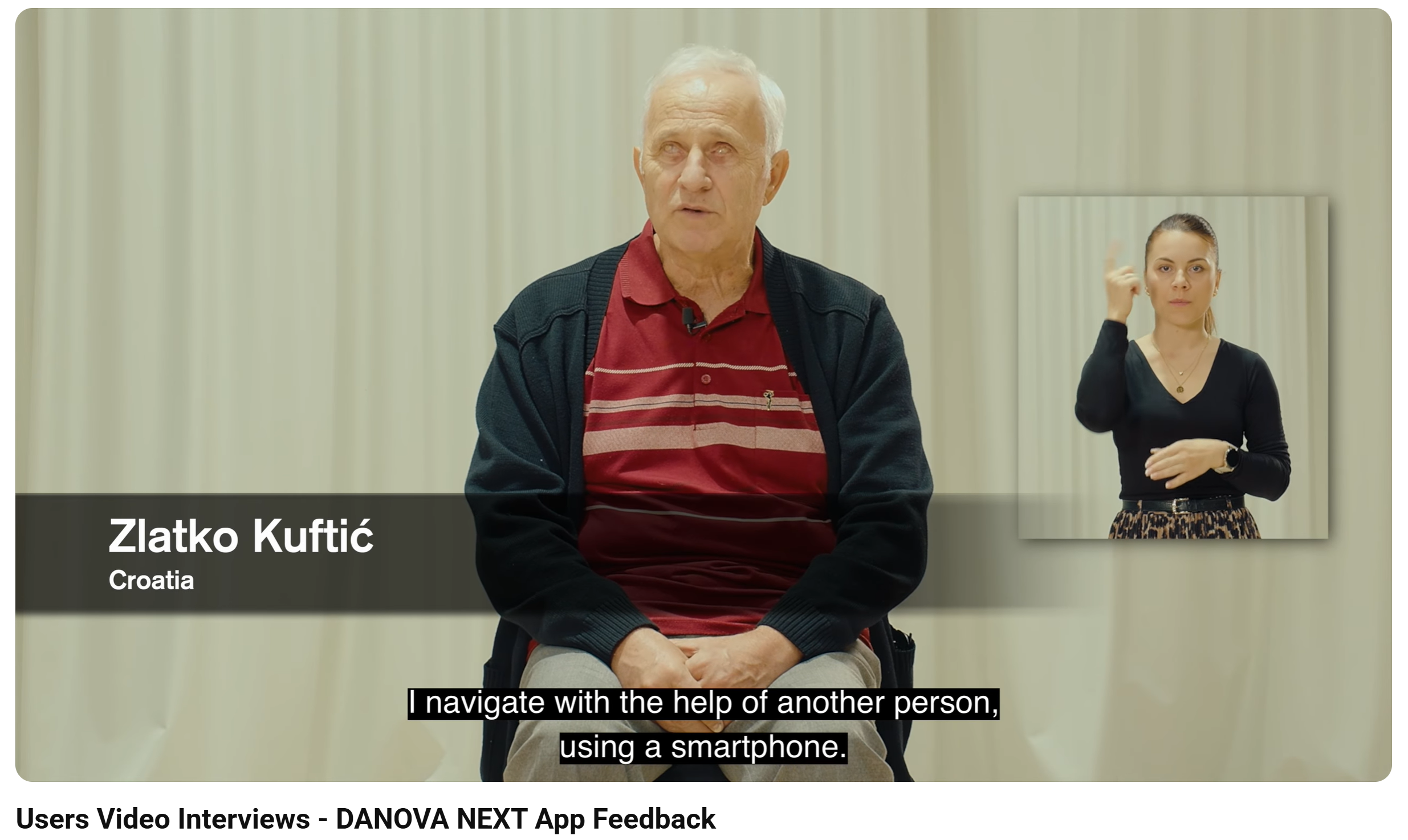 DANOVA Next video posnetek zaslona